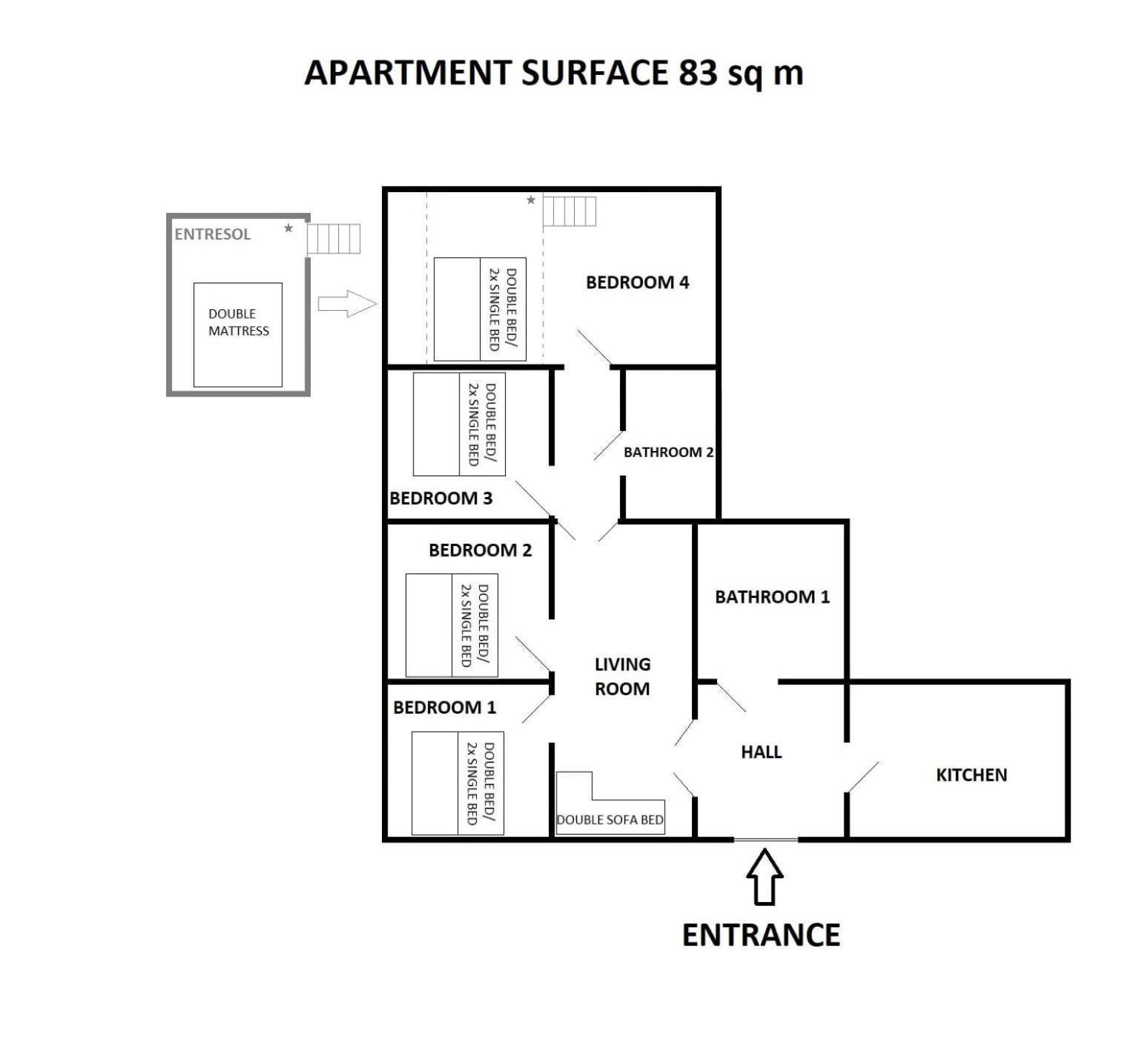 Ground Floor Family Apartment Краков Экстерьер фото